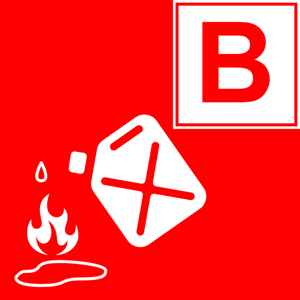 Class B fire symbol