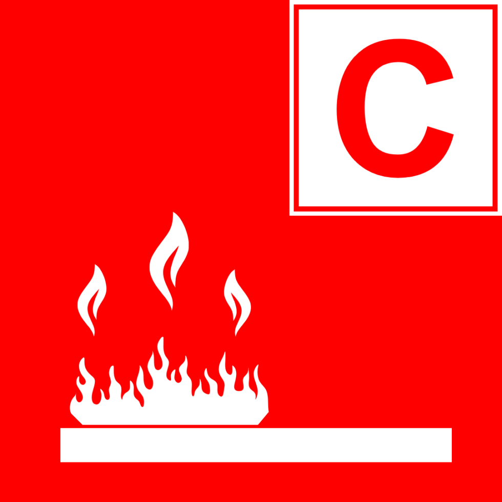 Class C fire symbol