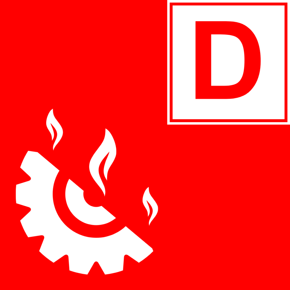 Class D fire symbol
